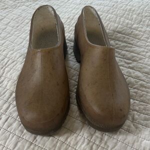 Classic Brown Women's Mules Ballerina Farm